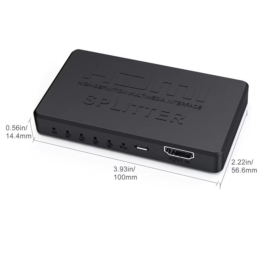 1-in-4-out HDMI Splitter Verteiler 4K 3D 4K@30Hz 1080p@60Hz Ultra HD Adapter