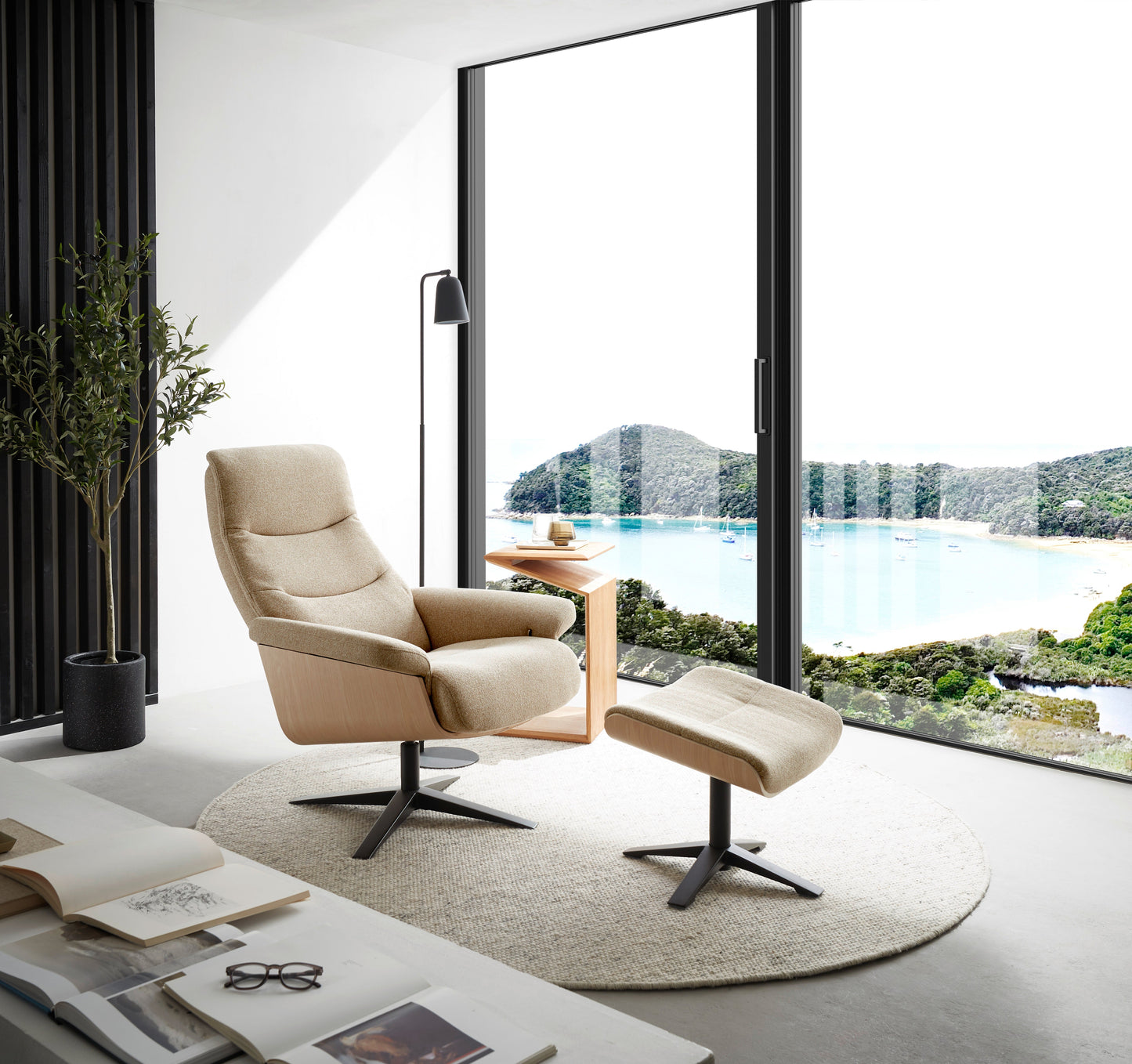 Amasra Loungesessel inkl. Hocker
