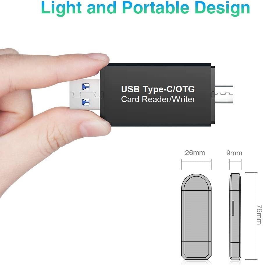 Kartenleser Kartenlesegerät Speicherkartenleser SD Card Reader USB 3.0 USB-C