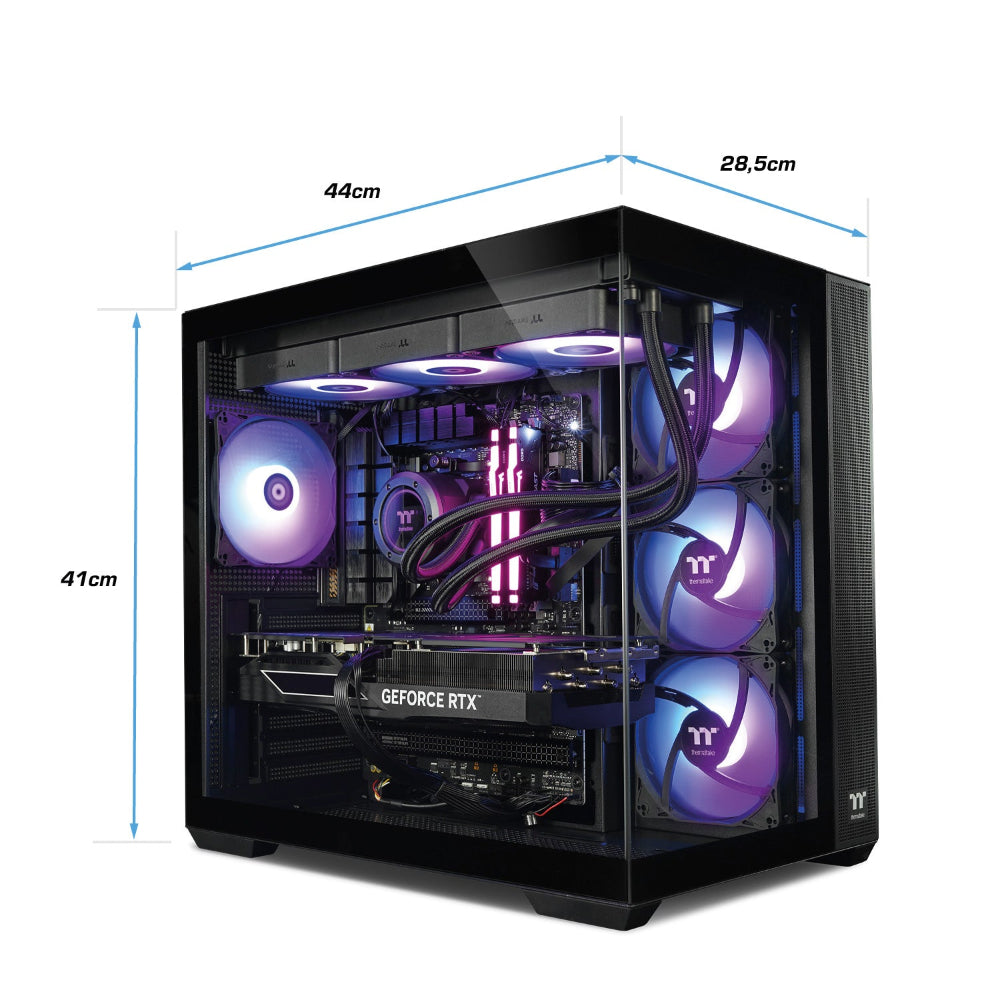 Purple Behemoth RTX 5070TI Black LCGS Gaming PC