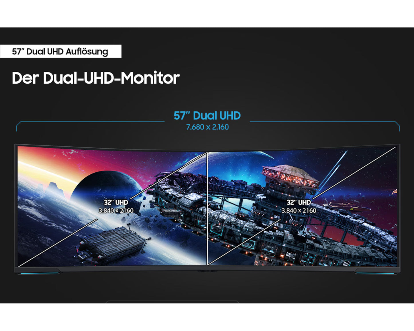 Samsung Odyssey Neo G9 (G95NC) 57" Dual-UHD 240Hz Gaming Monitor